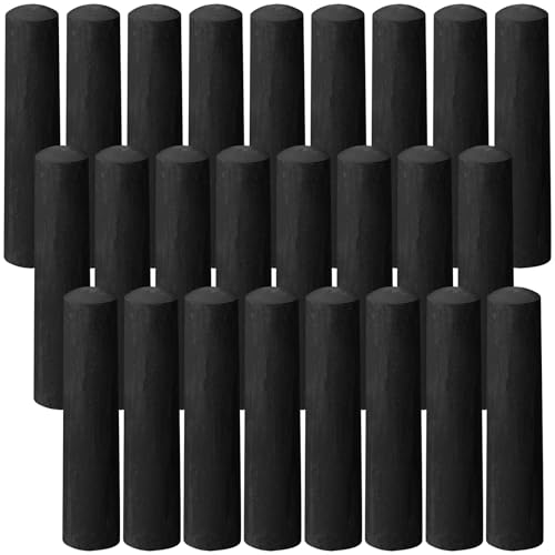 ywmigl 25 Pcs Sidewalk Chalks for Kids Non Toxic Jumbo Chalk for Party Gift Outdoor Art Classroom Play Painting (Black)