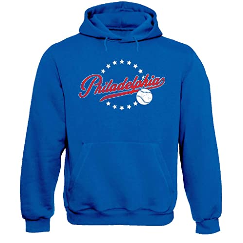 Xtreme Apparrel Team Vintage Style Men's Hoodie Sweatshirt for Baseball Fans