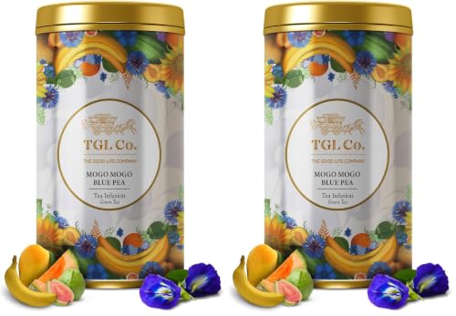 Image of TGL Co.Mogo Mogo Blue Pea Tea (50G Tin)|Rich in Anti Oxidant | Refreshing | No Artificial flavor | Improve Digestion (Pack of 2)