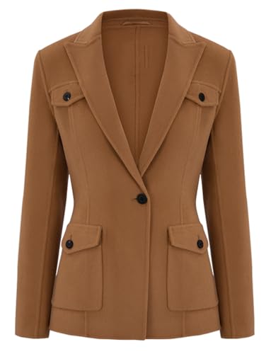 Blazer en tweed femme veste de costume élégante idéale pour les fêtes de Noël