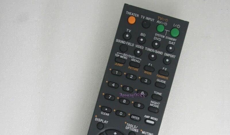 Replacement Remote Control Replace for TV/Audio/Projector for RM-AAU036 for Sony SA-WIS100 HT-IS100 SS-IS15 RECEIVER System
