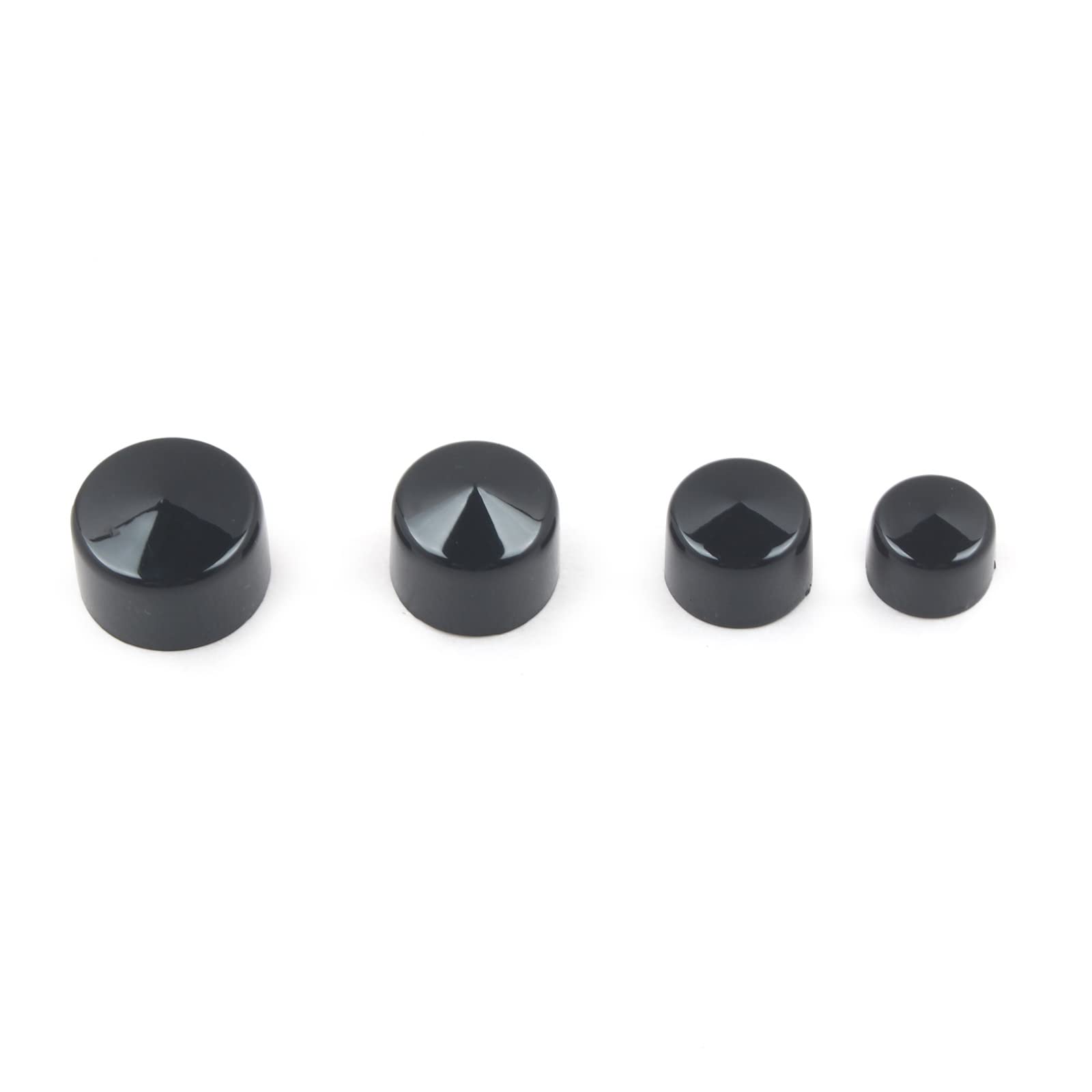 62PCS Black Engine Bolt Topper Cover Caps For Harley Street Road Glide 2017-2023