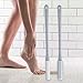Hzskjyt 2X Set of 2 Toe Cleaning Brushes with Long Handle for Foot Care