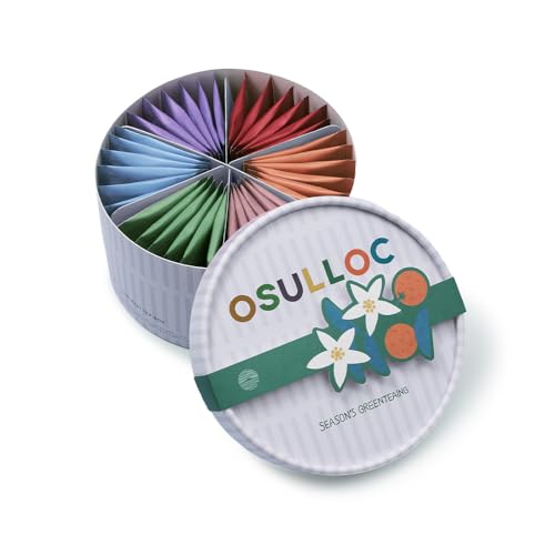 OSULLOC For:rest Tea Box (36 Count, 6 Types x 6ea,) Exquisite & Unique Gift idea For Tea Lover, Variety Gift Box Sampler, 6 Unique Blended tea from Jeju Island