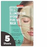 Purederm Cell Illuminating Hydro Pure Gel Mask (5 Pack) Hydrogel Face Mask for Brightening & Clarifying
