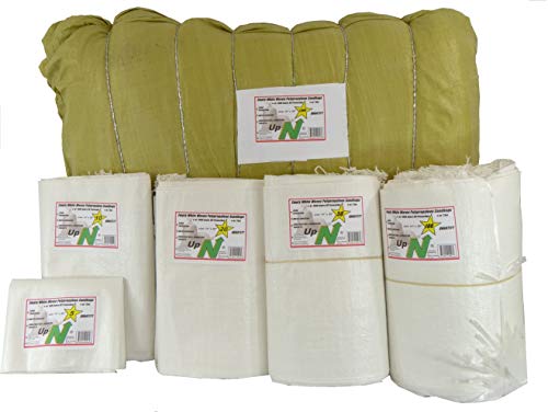 UpNorth Sand Bags - Empty White Woven Polypropylene Sandbags w/Ties, w/UV Protection; size: 14" x 26", Qty of 150 - Thumbnail 2
