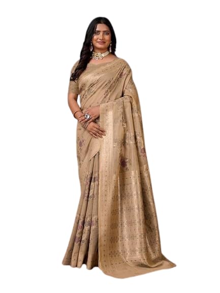 Spun Cotton Quality Silk Sarees with leheriya floral weaves-image-0