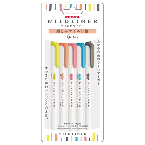 ZEBRA Mildliner WKT7-N-5C-N Stylo fluorescent [importation parallèle] (Friendly Mild Color)