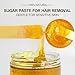 Natural Sugar Waxing Kit - Full Body Hair Removal, Includes 150G Hair Removal Sugar Wax, 2 Wax Sticks and 3 Non-Woven Wax Strips, Suitable for Face, Arms, Legs, Underarms, Bikini Area