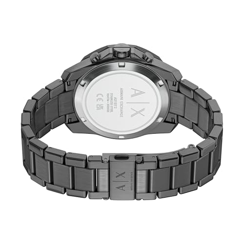 Image of Armani Exchange A|X Dive-Inspired Stainless Steel Watch for Men