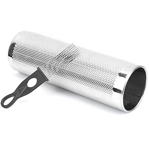 Aluminum Guiro Shaker with Scraper 4x12in, Music Teaching Aids Orff Percussion Instrument, for Educational & Musical Use