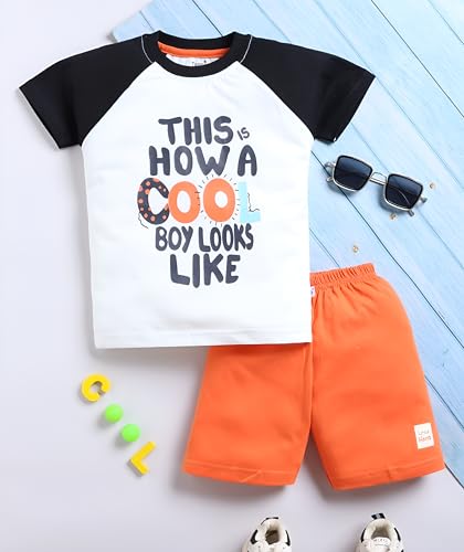 Image of Tonyport Boys Printed T-Shirt & Shorts