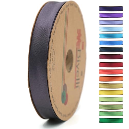 Image of Fold Satin Bias Tape - 99+ Colors - 3 /4 Inches Wide - 27 Yards - Fold Satin Binding Bias Ribbon Fabric Piping Bias Binding Tape for Sewing Clothing DIY BYS71