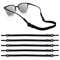 5 Stück Verstellbarer Brillen Halteriemen, Einstellbare Brillenbänder, No Tail Anti Rutsch Brillenriemen, Brillenband Herren Damen Kinder für Sportbrille Sonnenbrille Lesebrille Brille Schutzbrille