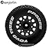 Chanjorlin 1/10 1/8 RC Short Course Truck Tires OD 112mm and Wheels 12mm 14mm 17mm Hex for 1:8 1:10 Scale Off Road Truck Car Traxxas Slash 2WD 4×4 Axial Losi Redcat Rc4wd Arrma Senton 4PCS (Black)