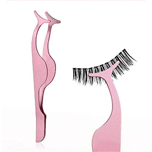 2 PCS False Eyelshes Applicator Tool Remover Clip Eyelash Extension Tweezer Nipper Stainless Steel
