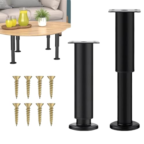 Pieds de Meubles Réglables,2pcs Pieds Réglable Meuble,Pied de Table Reglable Hauteur Métal,Pieds De Salle Bain Meubles Salle Bain,Meuble Pied Table Pieds,Table Chaise Armoires Canapé Jambe