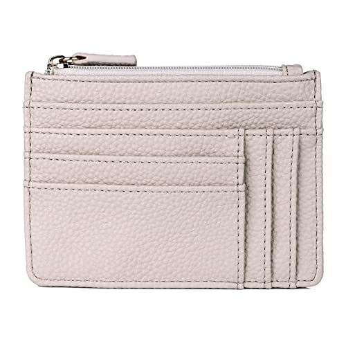Julia Buxton Pebble RFID Pik-Me-Up® Slot Coin Pouch White Pepper