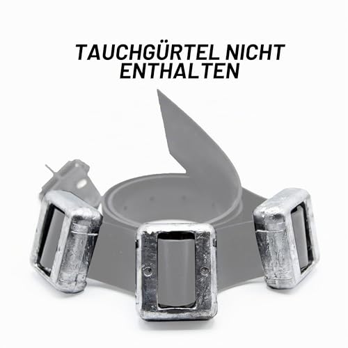 NAMAKA® Bleigewichte zum Tauchen - Tauchgewichte für Taucher von 1 kg - 1 bis 6 Stück in einer einzigen Packung.