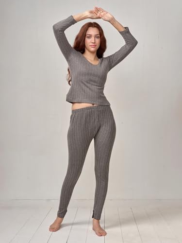 Image of Lux Inferno Women's Short Thermal Vest | Full Sleeves Round Neck Short Innerwear Top