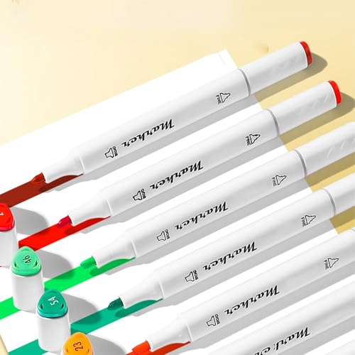 Papeterie à séchage rapide 48 couleurs et double pointe