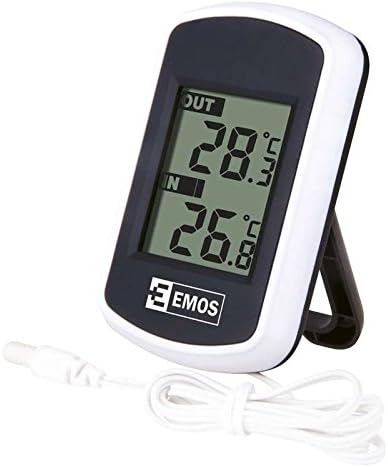 EMOS E0041 Digital Thermometer with attached wired outdoor sensor