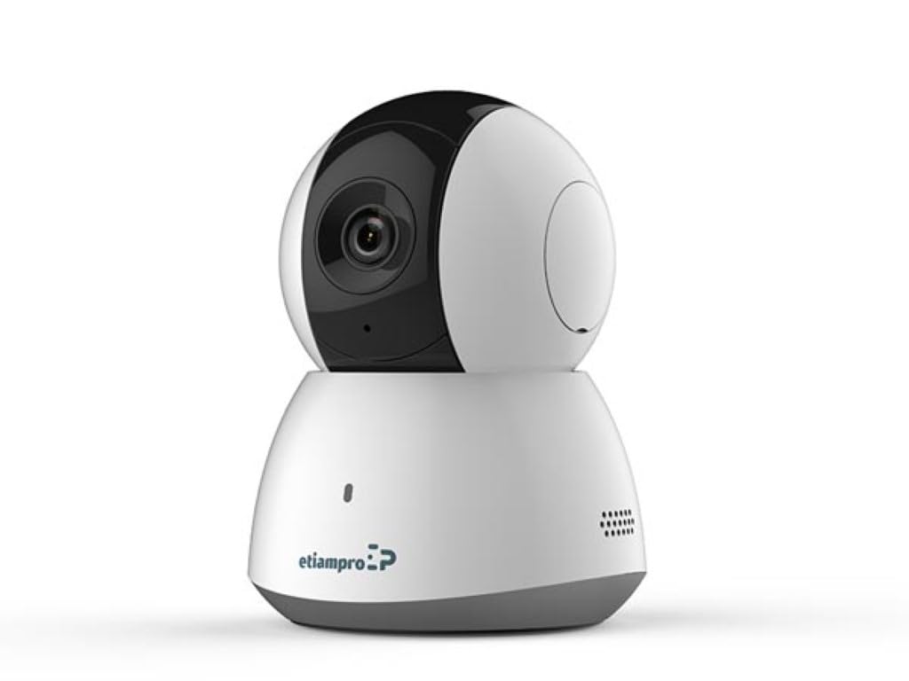 EtiamPro Mini kamera IP, kamera monitorująca, WiFi, obrót/pochylenie, 2 MP, diody IR, noktowizor 10 m, obiektyw stałoogniskowy, technologia DWDR, aplikacja Guarding Vision, do użytku wewnątrz i na