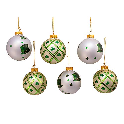 Décoration argentée suspendre Kurt Adler vert noir Noël - 2