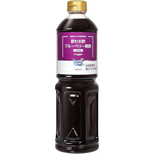 by Amazon 飲むお酢 ブルーベリー黒酢 1000ml 6倍希釈タイプのサムネイル