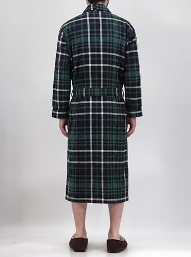 Image of Andrew Scott Mens 2 Pack Long Sleep -Sauna Robe / 100% Cotton Flannel Brush Warm Bathrobe