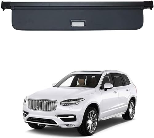 ASHILD Coche Retráctil Maletero Trasero Estante Cortina para Volvo xc90 2014-2021 Pantalla de Seguridad de Cubierta de protección Coche Trasero