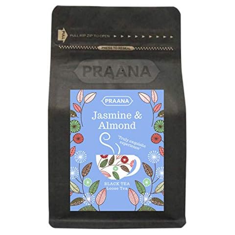 PRAANA TEA Black Loose Tea with Jasmine and Almond Cover