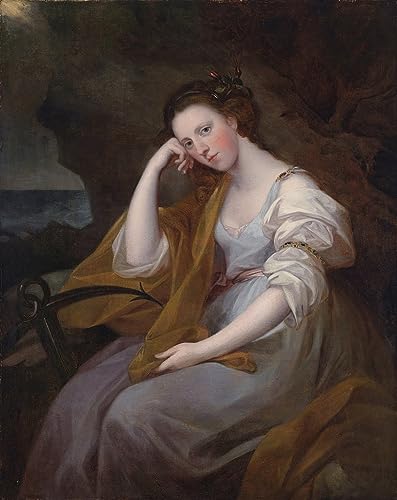 Tableau Portrait de Lady Louisa, toile d'époque pour apporter une atmosphère poétique chez soi