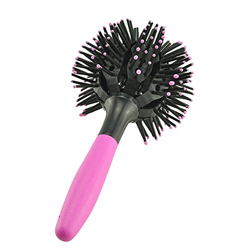 image for ixaer Hair Brush-3D Bomb Curl Brush Styling Salon Round Hair Curling C