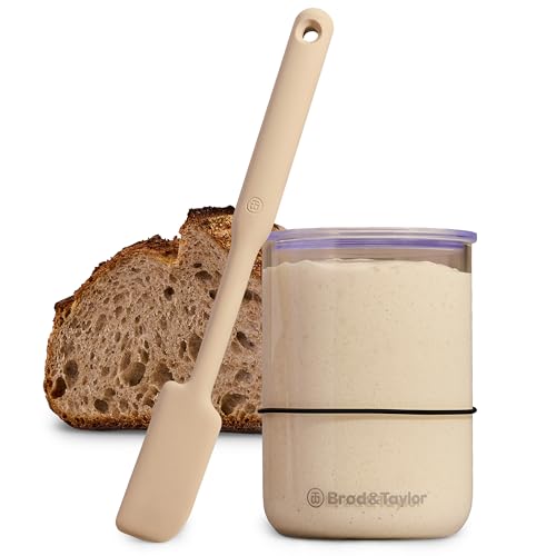 Brod & Taylor Sourdough Essentials Kit with 32oz Starter Jar and Spatula, 100% Dishwasher Safe Bread Baking Supplies & Accessories