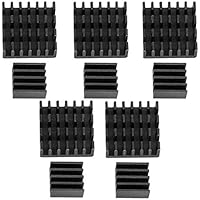 AZDelivery 5 x Juego de 2 Disipadores de Calor de Aluminio Negro