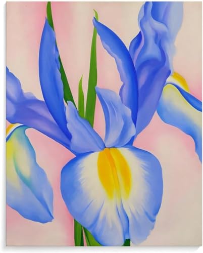 Peinture Georgia O’Keeffe Fleur Violette pour une décoration de salon moderne et apaisante