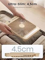 Warmco D4 Akku Camping Ventilator 20000mAh, LED-Lampe, 48 Std. Laufzeit – Ansicht 5