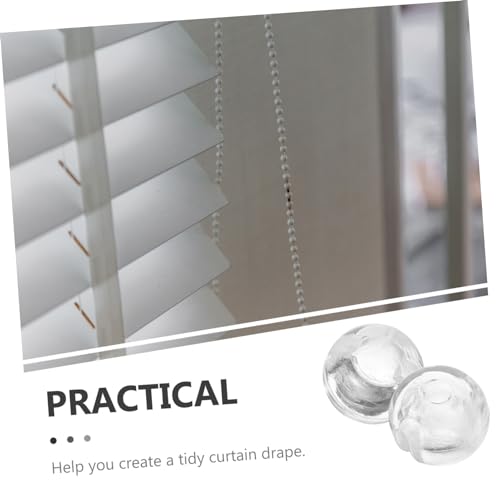 12Pcs Blind Bead Chain Stoppers, Curtain Chain Fixers, Blind Accessories Crimpers for 4mm/0.15inch Beads