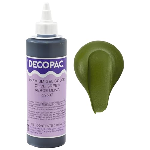 DecoPac Premium Gel Food Coloring | Olive Green Food Coloring For...