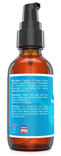 image for QRxLabs Peptide Complex Serum/Collagen Booster for the Face with Hyalu