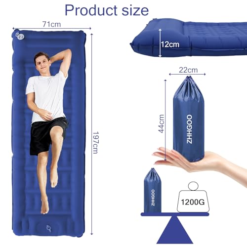 Matelas gonflable camping pour tente et randonnée active - 5