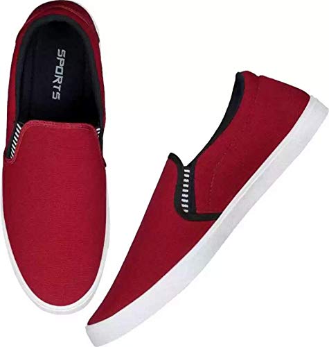 Image of BRUTON Men's Running Sport Shoes | Sneakers | Loafers Yoga Shoes | Shoes for Hiking - Pack of 2, Size-6 Black