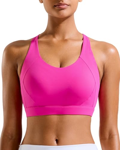 Image of RUNNING GIRL Sports Bra for Women High Support,Molded Cup Strappy Running Sports Bras with Sewn in Pads