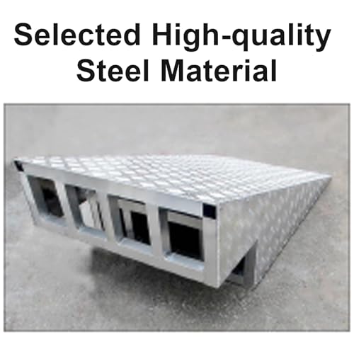 Rampas de bordillo para entrada, rampa metálica para umbral de carga con superficie antideslizante, aluminio hecho a mano, para coches/SUV/motocicleta miniatura 4