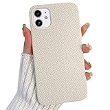 NITITOP Compatible for iPhone 11 Case Cute for Women Girls Woven Pattern Braid Design Solid Color So
