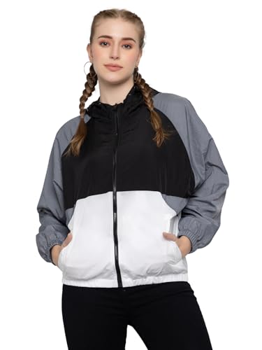 Image of CHKOKKO Sunscreen Jacket for Women Hooded Zipper Sports Jacket | UV Protection | Sun Protective | Lightweight Water Resistant | Riding Biker | Outdoor Travel Gym Running