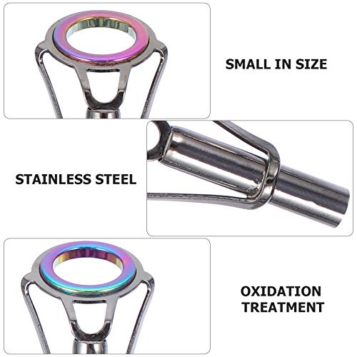 Kit de reparo de vara de pesca Besportble, 5 peças, guias de vara de pescar, vara de isca, guias de