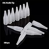 1RL Eyebrow Tattoo Needles Tips Eyeliner Needles Round Line 1 Point Cap Tattoo Accessories for Permanent Makeup Supplies