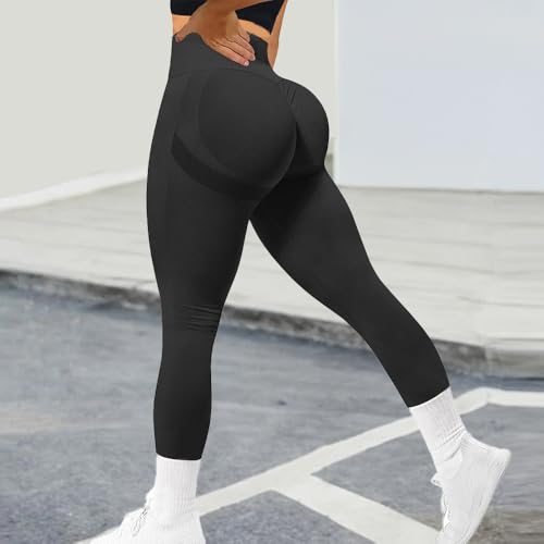 Women's High Waist Workout Leggings - Seamless Scrunch Butt Lift Yoga Pants for Gym & Fitness